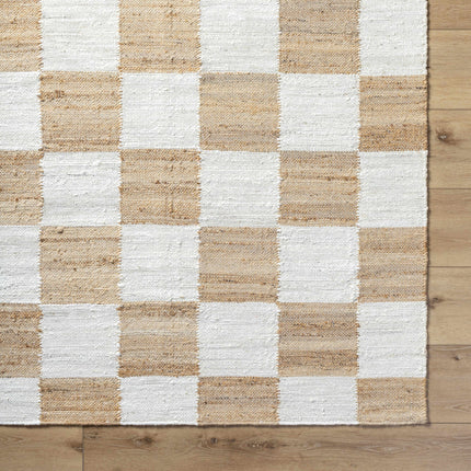 Tyhir Checkered Jute Rug Rugs TriadCommerceInc
