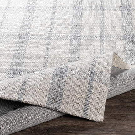 Verdon Light Gray Plaid Rug Rugs TriadCommerceInc