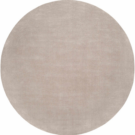 Brockton Solid Tan Wool Rug Rugs TriadCommerceInc 8' Round