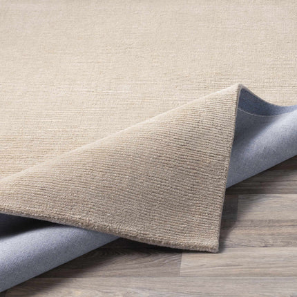 Brockton Solid Tan Wool Rug Rugs TriadCommerceInc