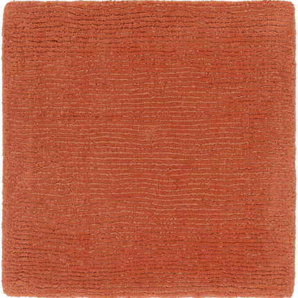 Brockton Solid Wool Orange Area Rug Rugs TriadCommerceInc