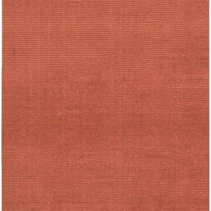 Brockton Solid Wool Orange Area Rug Rugs TriadCommerceInc 2'6" x 8' Runner