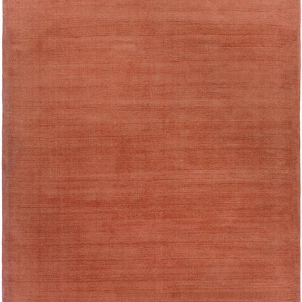 Brockton Solid Wool Orange Area Rug Rugs TriadCommerceInc 8' x 11' Rectangle