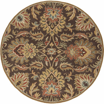 Chesterton 1028 Hand Tufted Brown Wool Rug Rugs TriadCommerceInc 6' Round