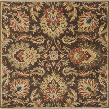Chesterton 1028 Hand Tufted Brown Wool Rug Rugs TriadCommerceInc 6' Square
