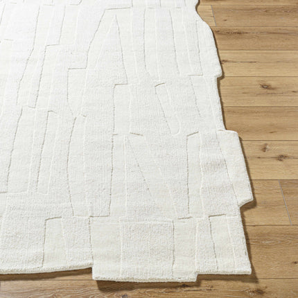 Yonah White Abstract Area Rug Rugs TriadCommerceInc