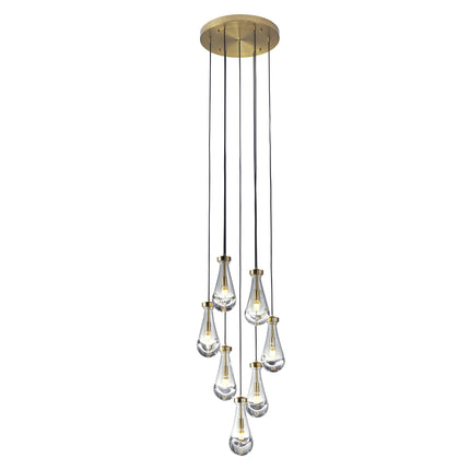 Strozzi Symphony 7  Light 18"D  Chandelier Chandeliers TriadCommerceInc   