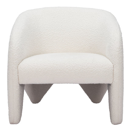 Lopta Accent Chair White Chairs TriadCommerceInc   
