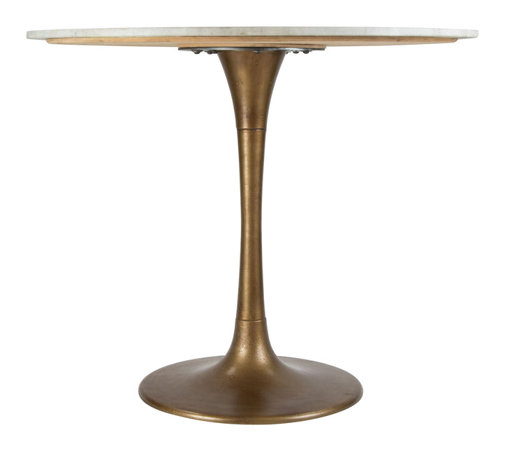 Fullerton Dining Table White & Gold Tables TriadCommerceInc   