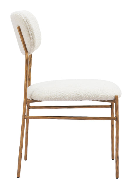 Sydhavnen Dining Chair Cream & Gold Chairs TriadCommerceInc   