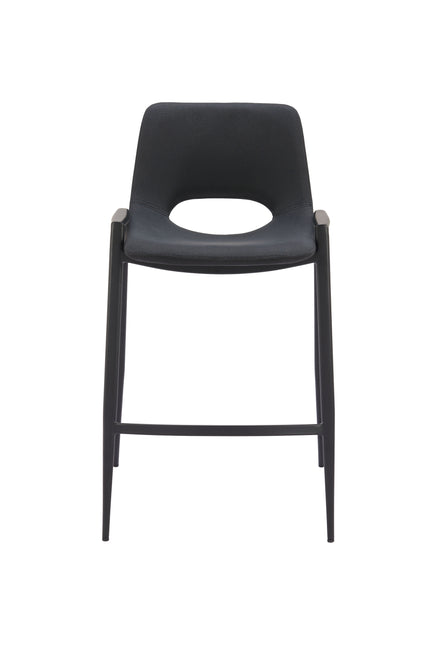 Desi Counter Stool (Set of 2) Black Counter Stools TriadCommerceInc   