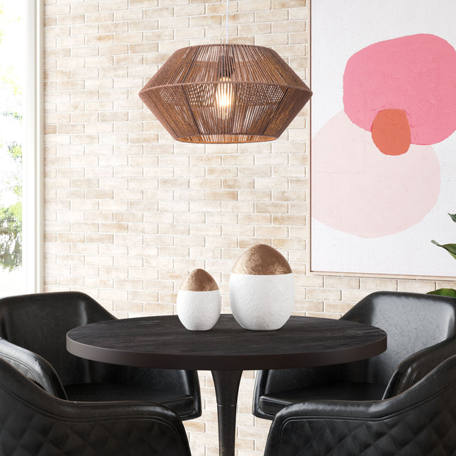 Kendrick Ceiling Lamp Brown Pendants TriadCommerceInc   