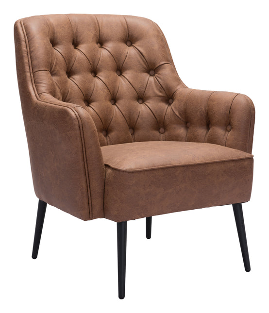 Tasmania Accent Chair Vintage Brown Chairs TriadCommerceInc Default Title