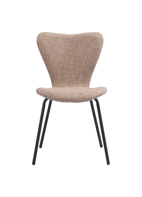 Tollo Dining Chair (Set of 2) Brown Chairs TriadCommerceInc   