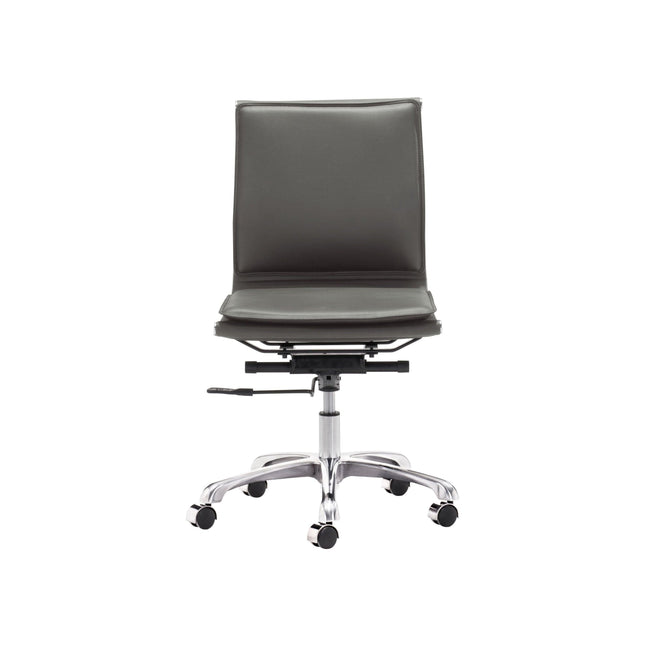 Lider Plus Armless Office Chair Gray Chairs TriadCommerceInc   