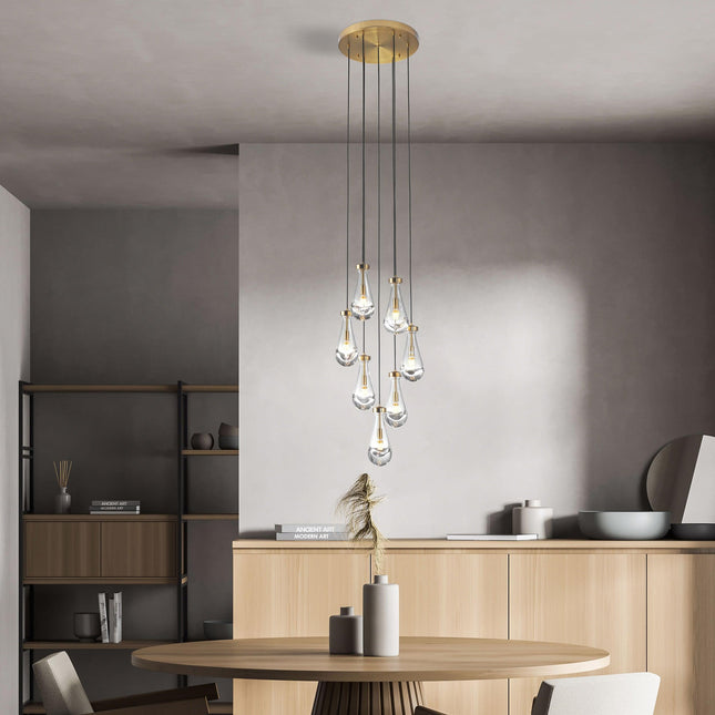 Strozzi Symphony 7 Light 18 Inch Modern Chandelier Home Decor > Lighting > Ceiling Lights > Chandelier TriadCommerceInc