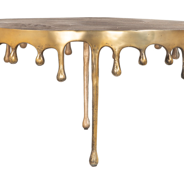 Drip Coffee Table Antique Brass Coffee Tables TriadCommerceInc   