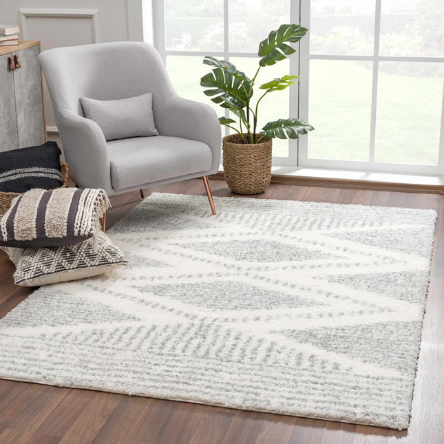 Trunding Plush Area Rug in Gray Rugs TriadCommerceInc