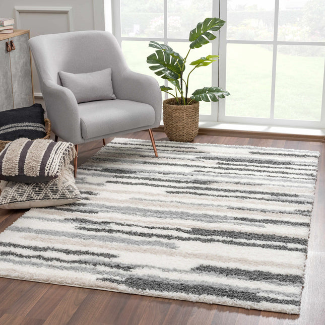Zoya Irregular Striped Area Rug Rugs TriadCommerceInc