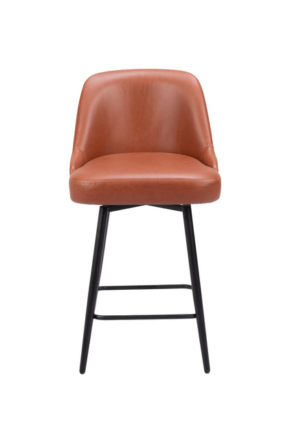 Keppel Swivel Counter Stool Brown Counter Stools TriadCommerceInc   