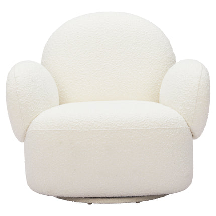 Pilka Swivel Chair White Chairs TriadCommerceInc   