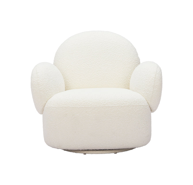 Pilka Swivel Chair White Chairs TriadCommerceInc   