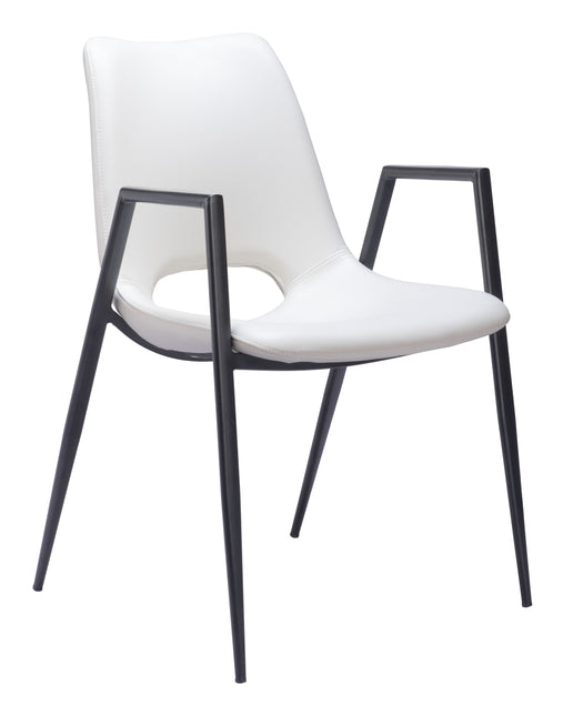 Desi Dining Chair (Set of 2) White Chairs TriadCommerceInc Default Title  