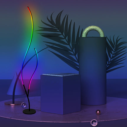 RGBCW Ripple Floor Lamp Floor Lamps TriadCommerceInc