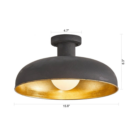 Vintage 1-Light Industrial Flush Mount Ceiling Light Home Decor > Lighting > Ceiling Lights TriadCommerceInc