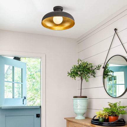 Vintage 1-Light Industrial Flush Mount Ceiling Light Home Decor > Lighting > Ceiling Lights TriadCommerceInc