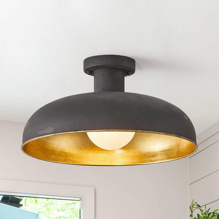 Vintage 1-Light Industrial Flush Mount Ceiling Light Home Decor > Lighting > Ceiling Lights TriadCommerceInc