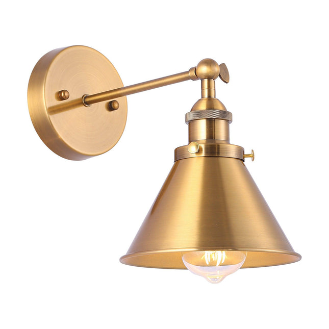 Rhem 1-Light Brass Wall Sconce Home Decor > Lighting > Wall Lighting > Wall Sconces TriadCommerceInc