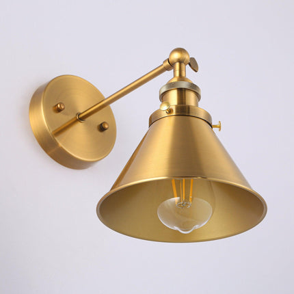 Rhem 1-Light Brass Wall Sconce Home Decor > Lighting > Wall Lighting > Wall Sconces TriadCommerceInc
