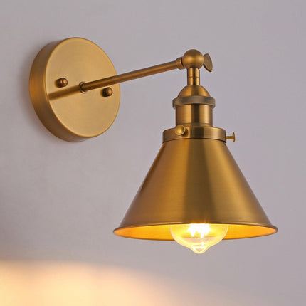 Rhem 1-Light Brass Wall Sconce Home Decor > Lighting > Wall Lighting > Wall Sconces TriadCommerceInc