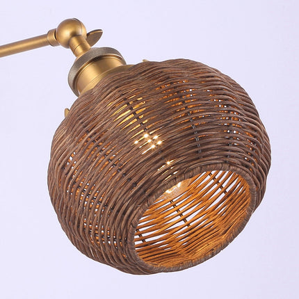 1-Light Traditional Rattan Wall Sconce Home Decor > Lighting > Wall Lighting > Wall Sconces TriadCommerceInc