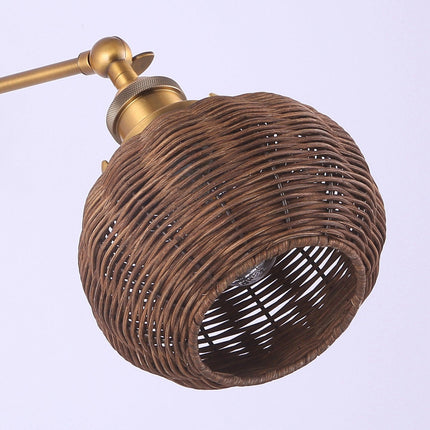 1-Light Traditional Rattan Wall Sconce Home Decor > Lighting > Wall Lighting > Wall Sconces TriadCommerceInc