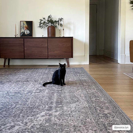 Greenpoint Dusty Blue Washable Rug Rugs TriadCommerceInc