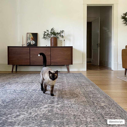 Greenpoint Dusty Blue Washable Rug Rugs TriadCommerceInc