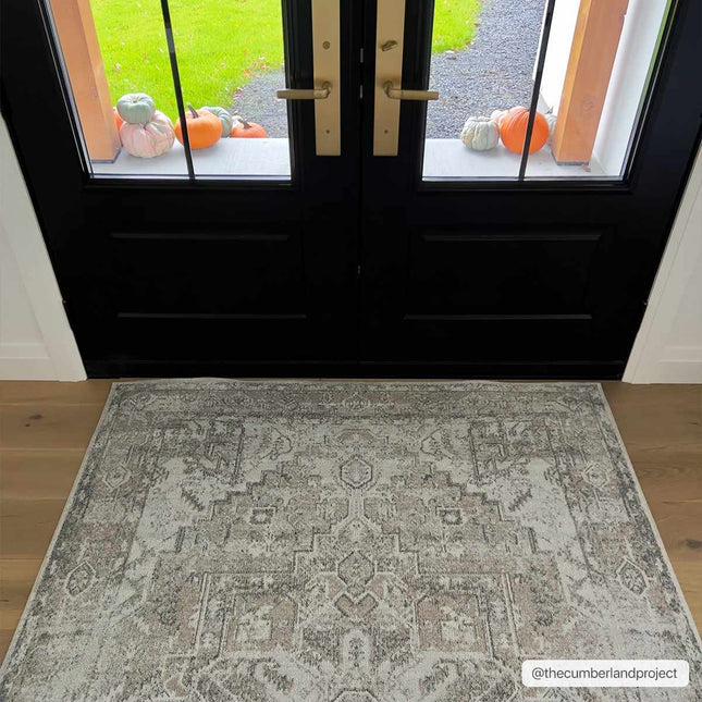 Hera Olive Flat Pile Washable Rug Rugs TriadCommerceInc