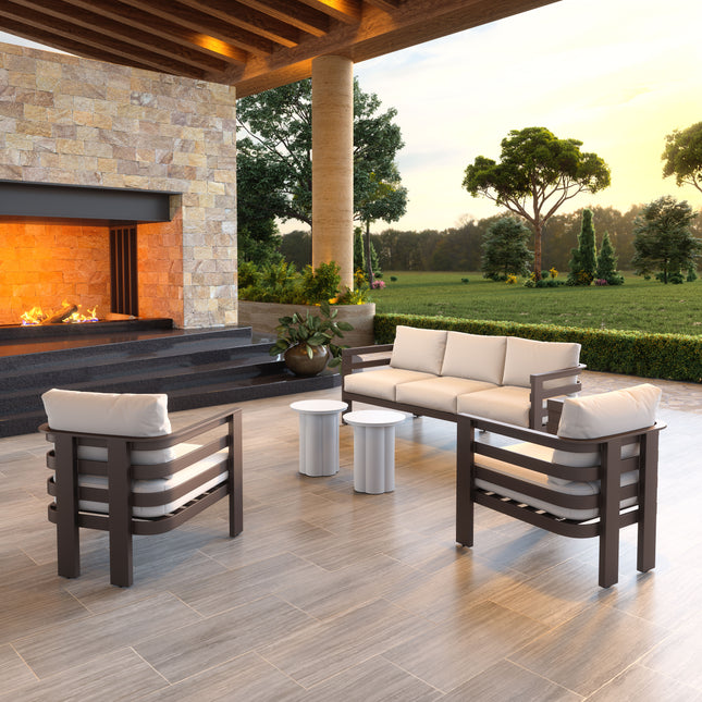 Bal Harbor Armchair White Seating TriadCommerceInc   