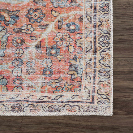 Urpi Rose & Blue Washable Area Rug - Clearance Rugs TriadCommerceInc