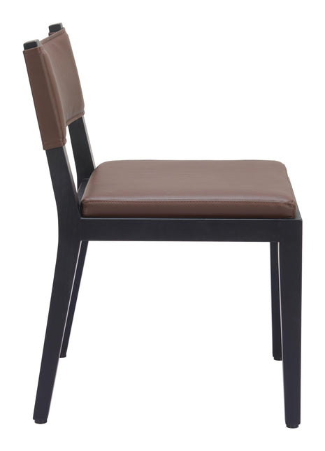 Roxas Dining Chair (Set of 2) Brown Chairs TriadCommerceInc   