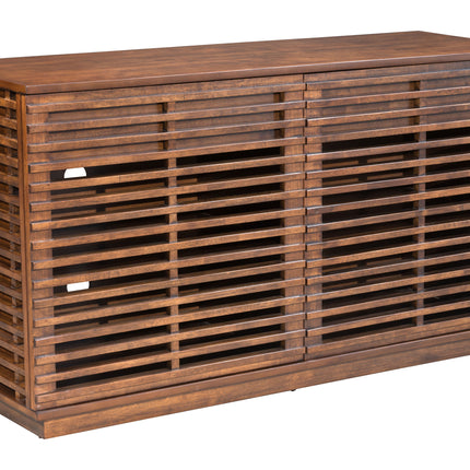 Linea Credenza Walnut Storage TriadCommerceInc Default Title  