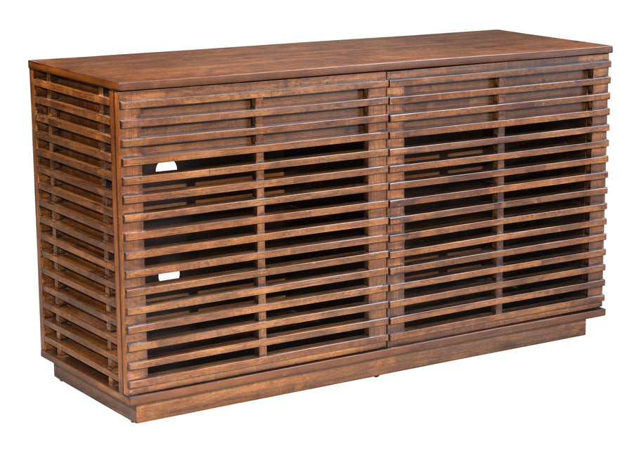 Linea Credenza Walnut Storage TriadCommerceInc Default Title  