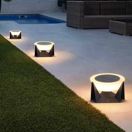 Avery Outdoor Solar Pathway Lamp Landscape Pathway Lighting TriadCommerceInc   