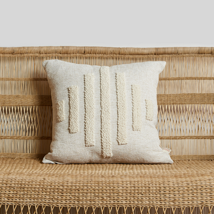 Slatted Diamond Throw Pillow Pillows TriadCommerceInc natural_white Cover ONLY