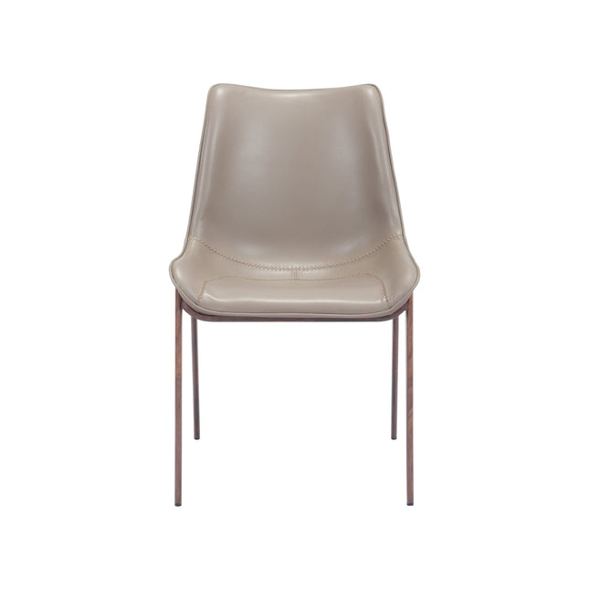 Magnus Dining Chair (Set of 2) Brown & Walnut Chairs TriadCommerceInc   