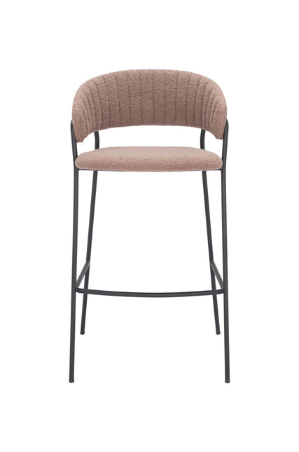 Josephine Barstool (Set of 2) Brown Barstools TriadCommerceInc   