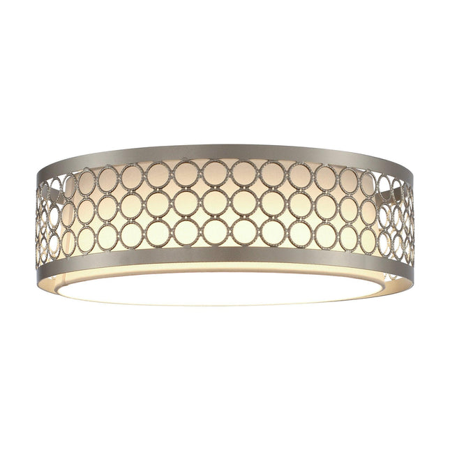 15 Inch Modern LED Flush Mount Lighting Fixture Home Decor > Lighting > Ceiling Lights > Flush Mount Ceiling Lights TriadCommerceInc Satin Nickel