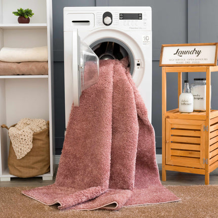 Judy Pink Washable Plush Rug - Clearance Rugs TriadCommerceInc